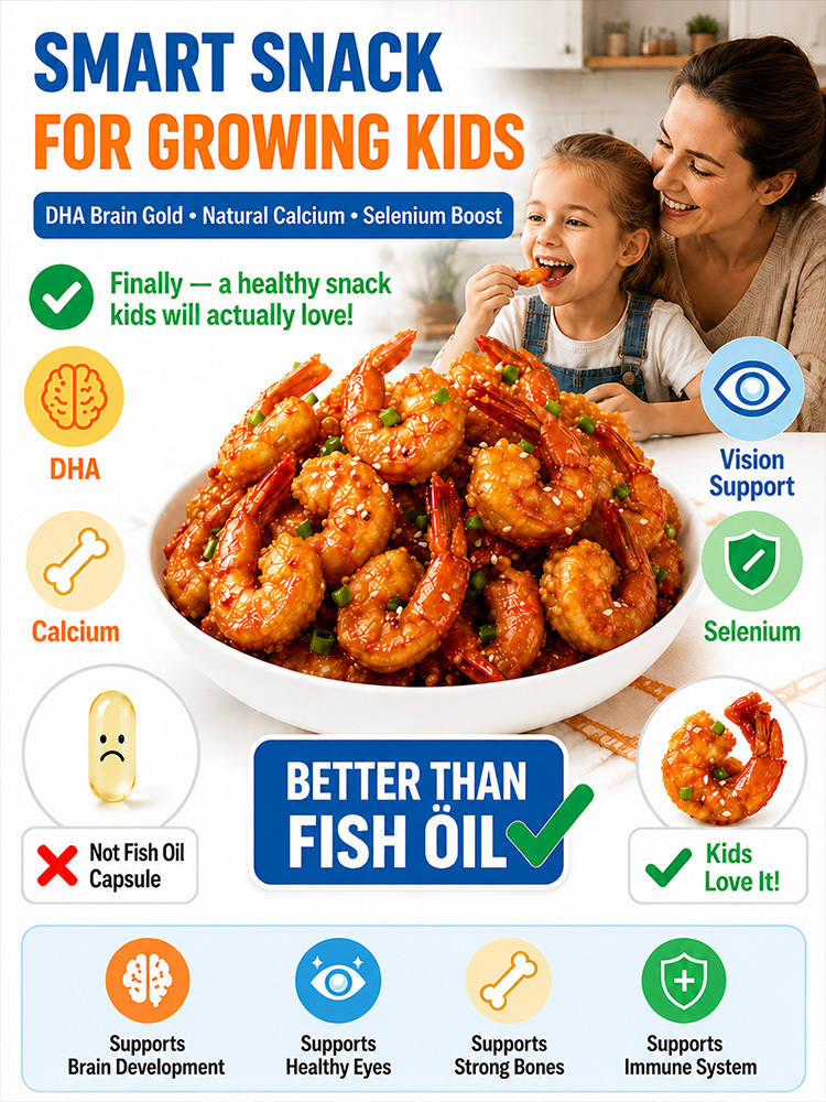  Wild‑Caught Alaskan Crispy Shrimp Snack | Non‑Fried Low‑Carb Seafood Treat