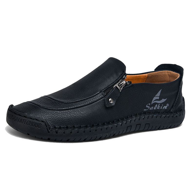 Last day 50% off 🔥⏱️Christmas sale⏱️🔥Men's genuine calfskin slip-on loafers-Comfort & Reliable