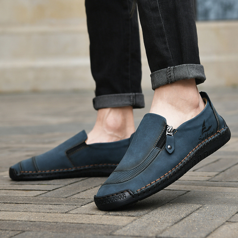 Last day 50% off 🔥⏱️Christmas sale⏱️🔥Men's genuine calfskin slip-on loafers-Comfort & Reliable