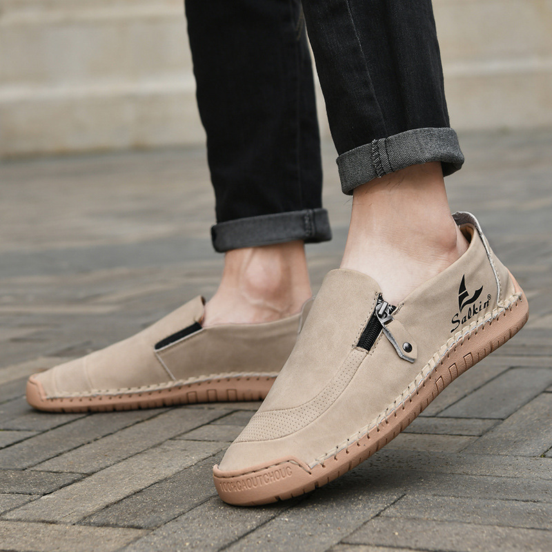 Last day 50% off 🔥⏱️Christmas sale⏱️🔥Men's genuine calfskin slip-on loafers-Comfort & Reliable