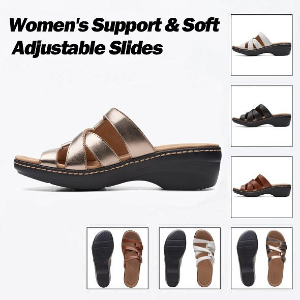 2025 Soft Bottom Massage Orthopedic Wedge Slide Sandals-Comfort & Reliable