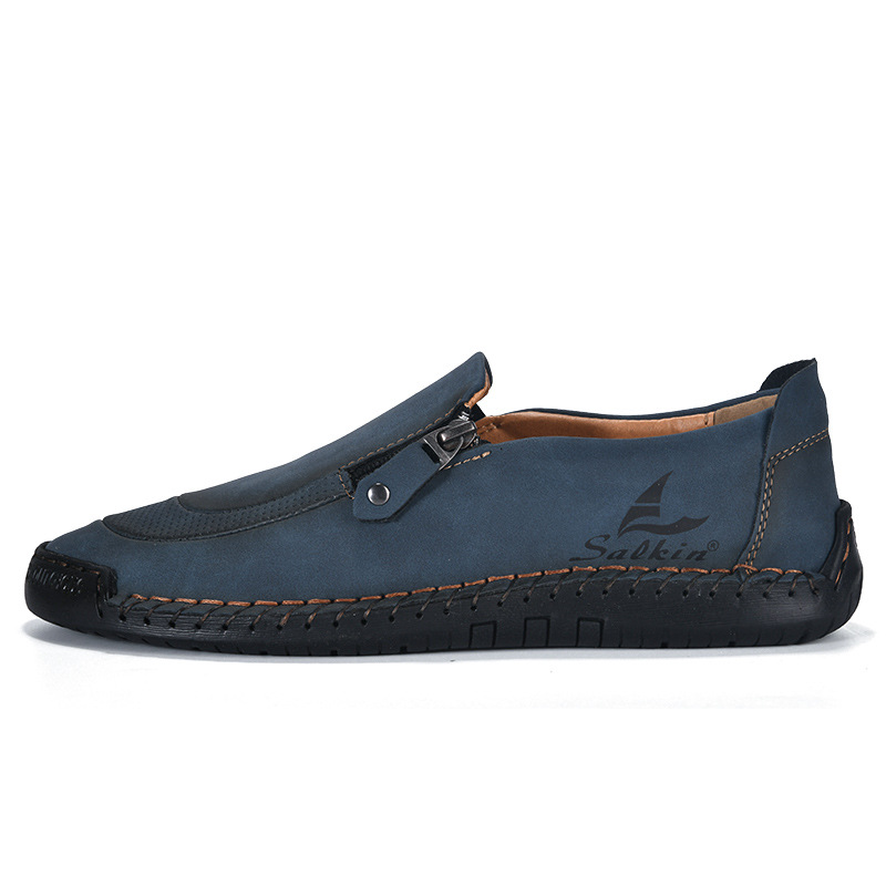 Last day 50% off 🔥⏱️Christmas sale⏱️🔥Men's genuine calfskin slip-on loafers-Comfort & Reliable