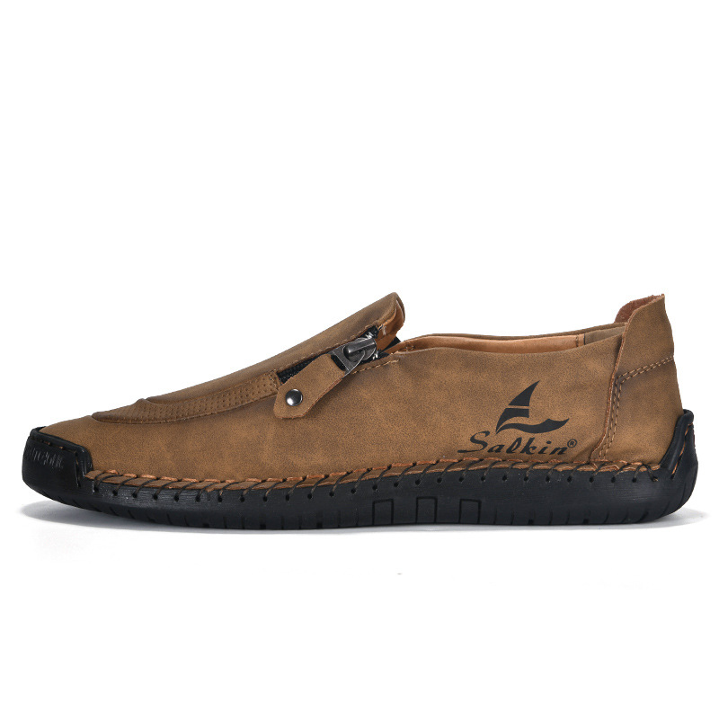 Last day 50% off 🔥⏱️Christmas sale⏱️🔥Men's genuine calfskin slip-on loafers-Comfort & Reliable