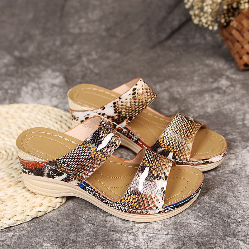 New Animal Print Women's Sandals-Comfort & Reliable