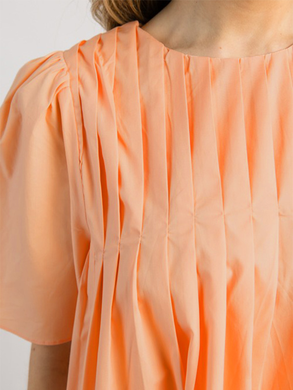 NEW🔥 Loose Round Neck Pleated Dress- Tax Free