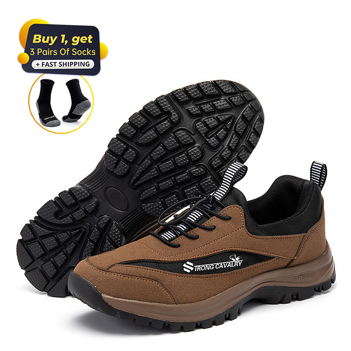 (👨‍⚕️Medical Certification®️) Men's Comfortable Orthopedic Shoes Waterproof Hiking Shoes Sneakers [Effect: Relieves Foot Pain]-Comfort & Reliable