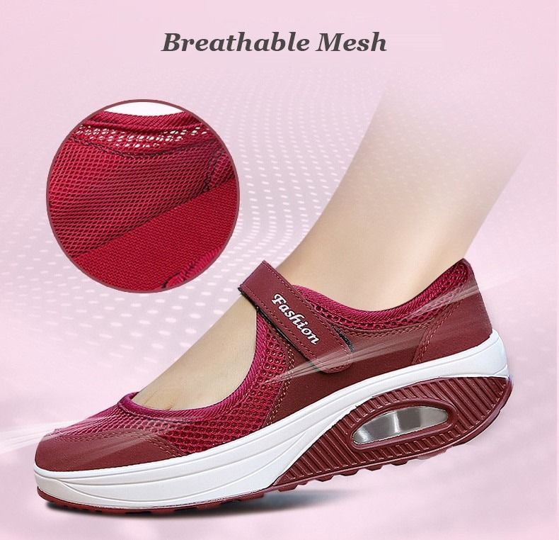 Fashionable Mesh Breathable Lightweight Women's Casual Sports Shoes-Comfort & Reliable