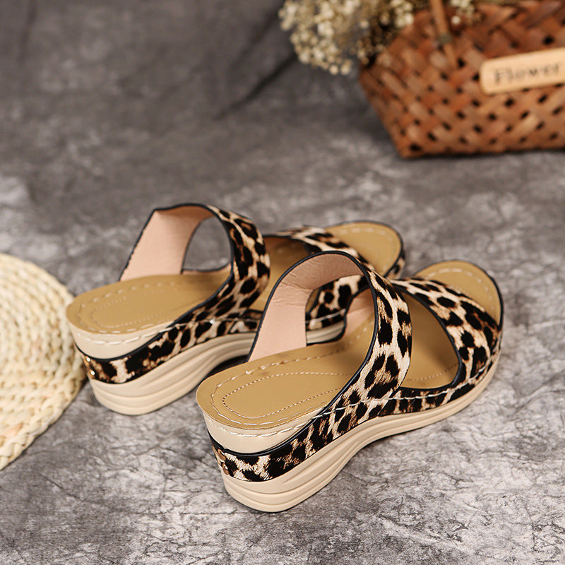 New Animal Print Women's Sandals-Comfort & Reliable