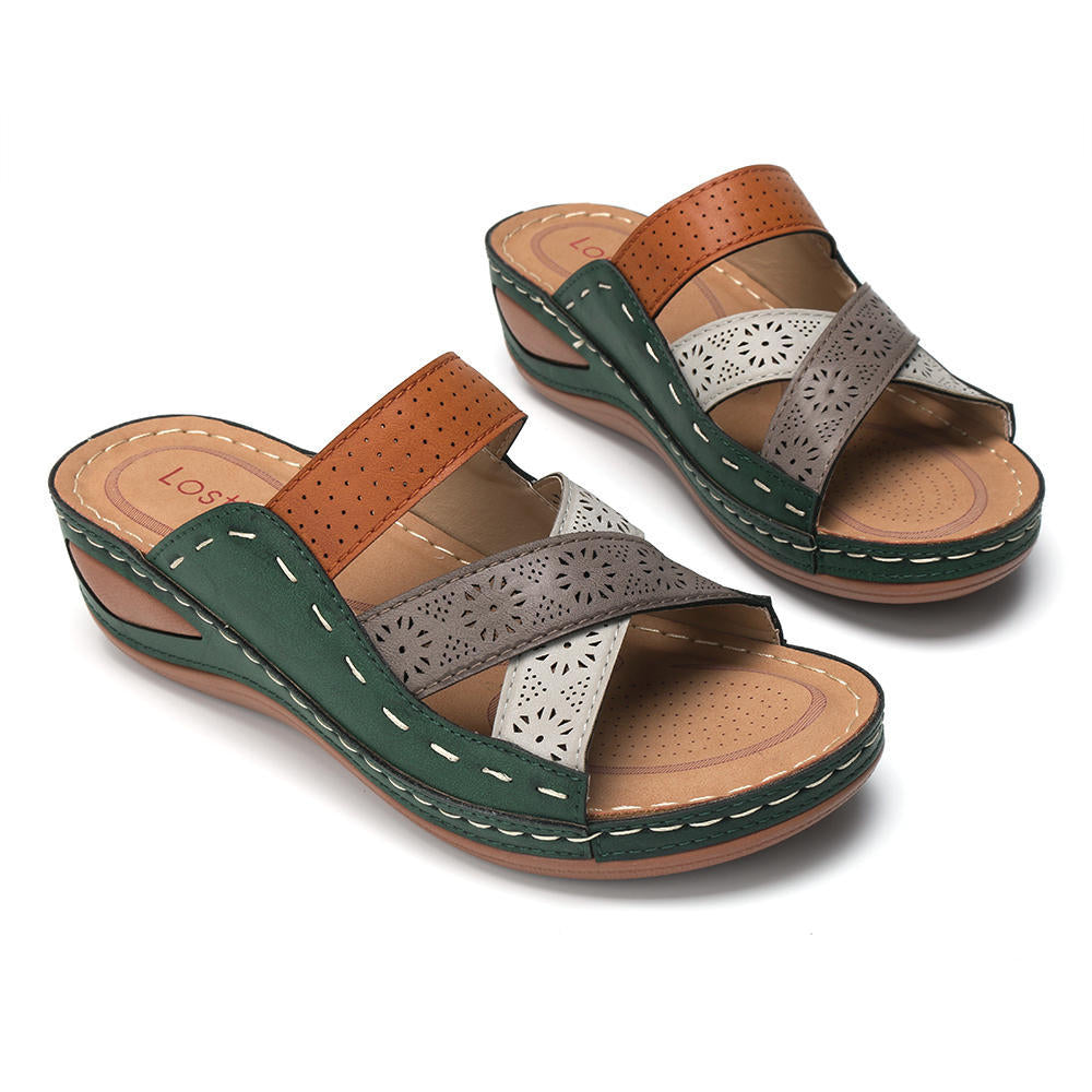Women's Orthopedic Arch Support Wedge Slippers-Comfort & Reliable