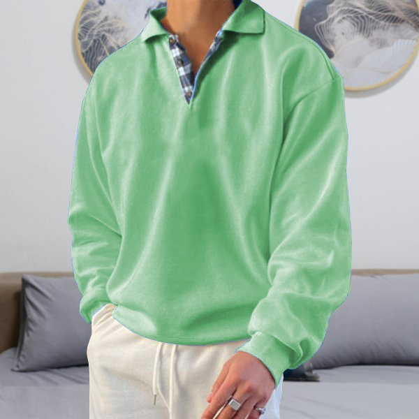 Gentleman Ocean Casual Cashmere Basic Sweater-Comfort & Reliable