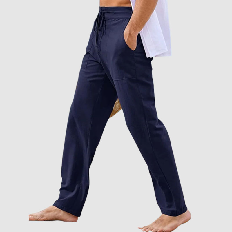Men's Linen Pants Trousers Summer Pants With Pocket-Comfort & Reliable
