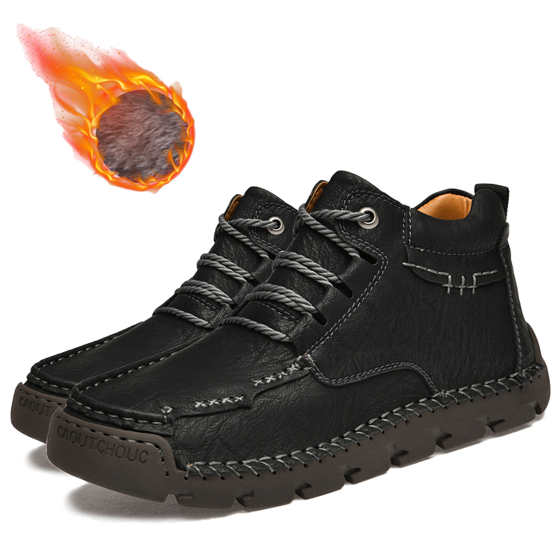 (🔥CLEARANCE SALE - 70% OFF)Men's Hand-Sewn Wear-Resistant Waterproof Cowhide Shoes-Comfort & Reliable