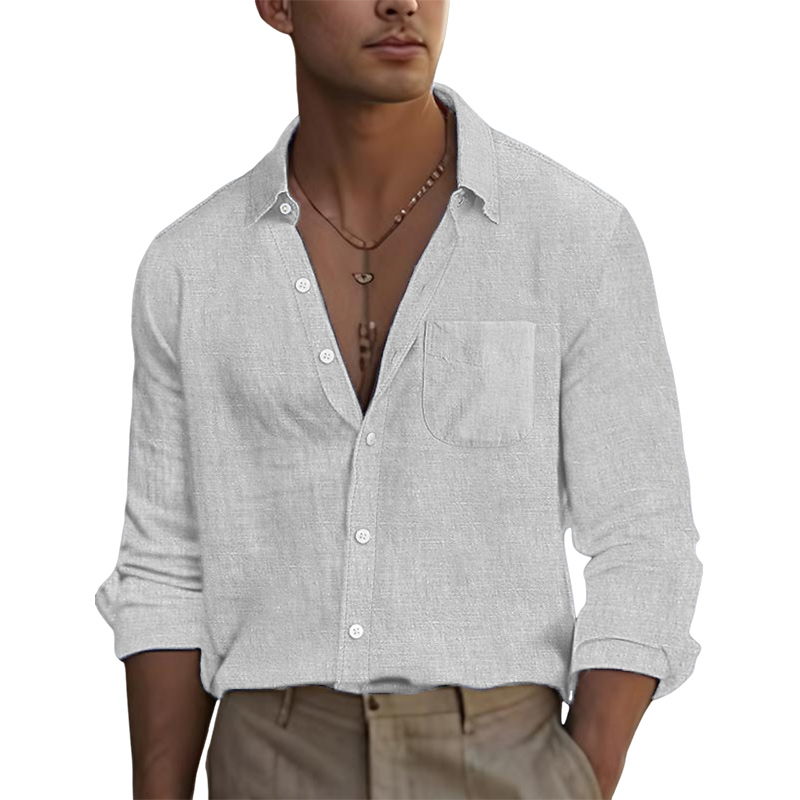 Men's Linen Casual Shirt-Comfort & Reliable