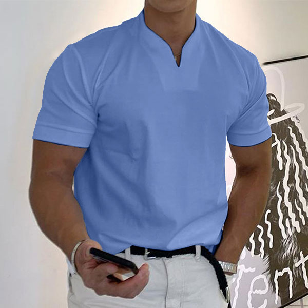 Gentlemans business Short Sleeve Fitness T-shirt-Comfort & Reliable