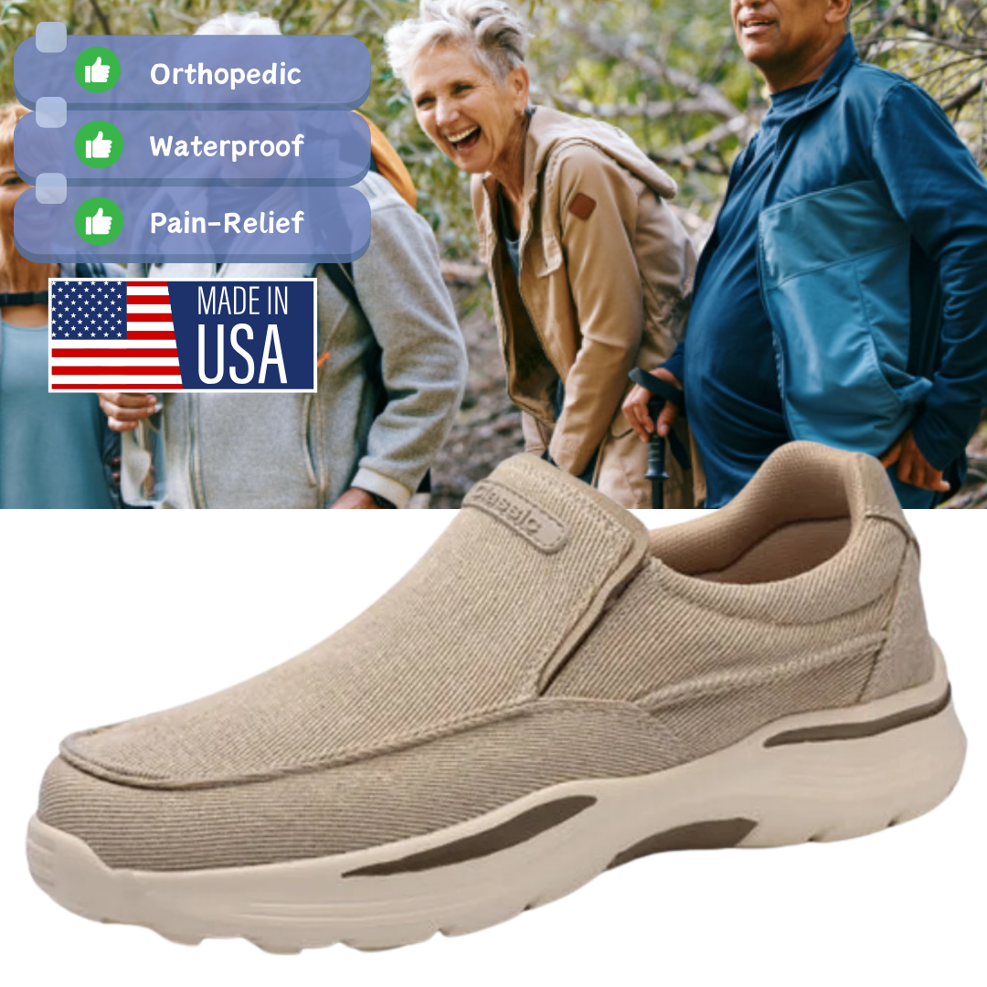 Men's Daily Canvas Wear Proof Orthopedic Walking Shoes🔥BUY 2 FOR FREE SHIPPING🔥Best seller!-Comfort & Reliable