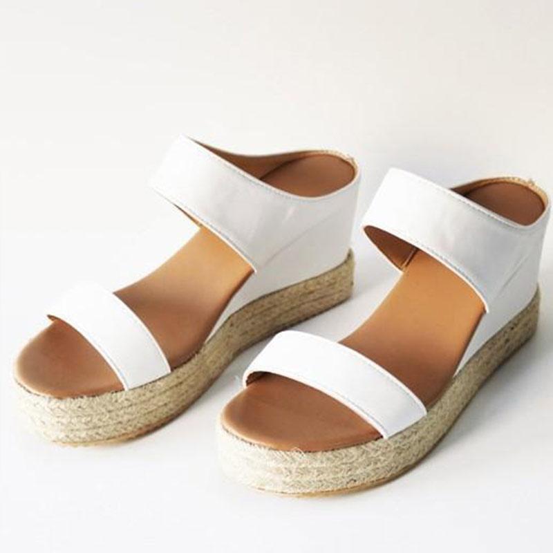 Womens Platform Wedge Sandals High Heel Slip-on Open Toe Slides-Comfort & Reliable