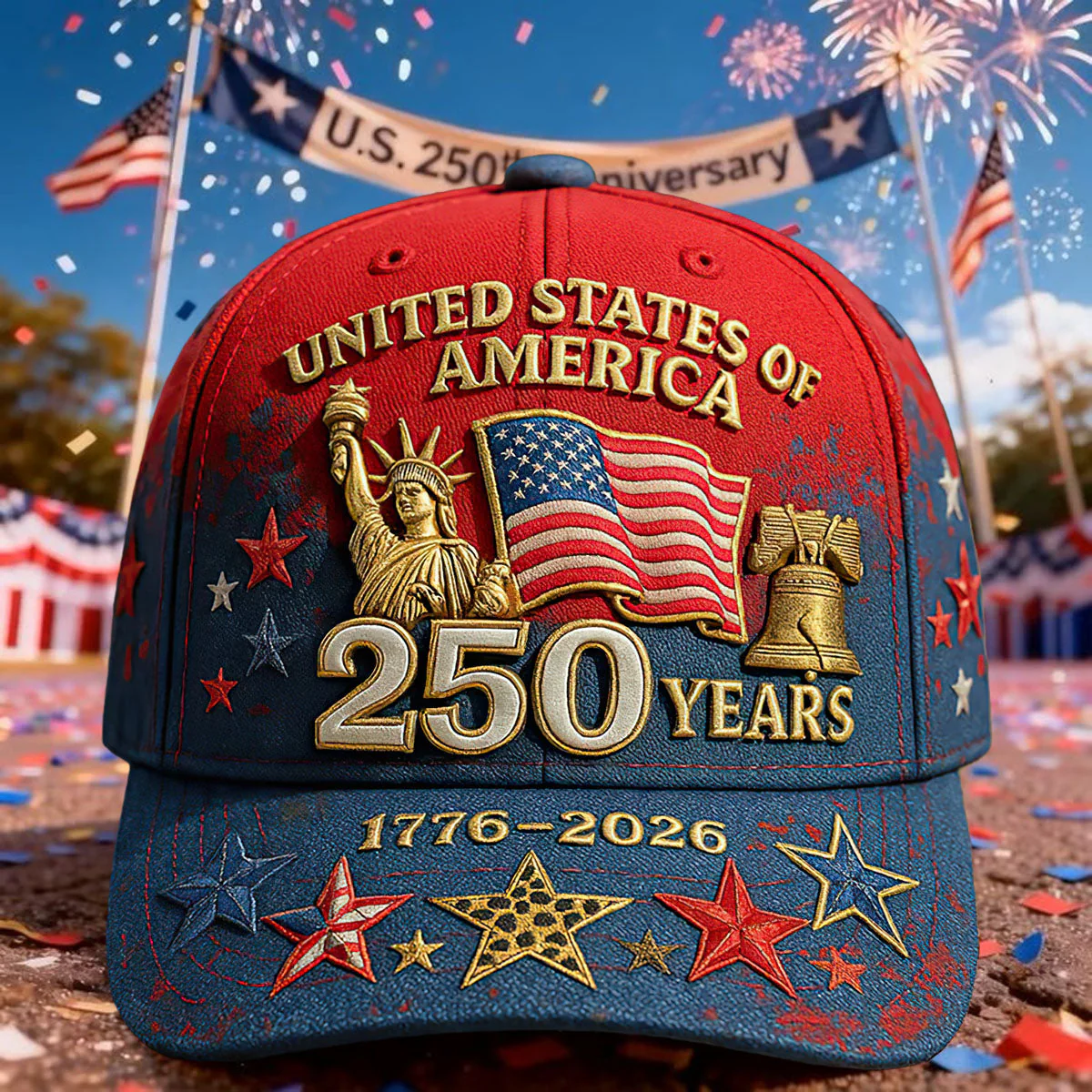 The United States Of America 250th Anniversary Cap-Comfort & Reliable