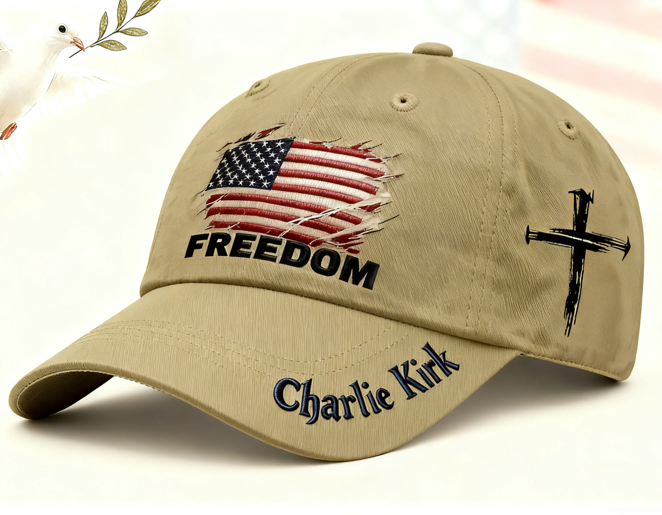 🔥LAST DAY 49% OFF - Liberty American flag print baseball cap-Comfort & Reliable