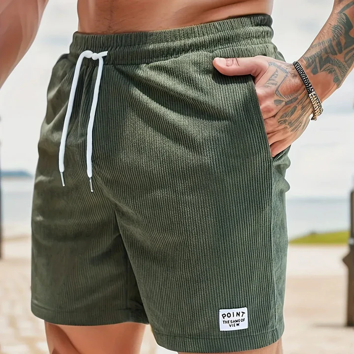 Men's corduroy shorts-Comfort & Reliable