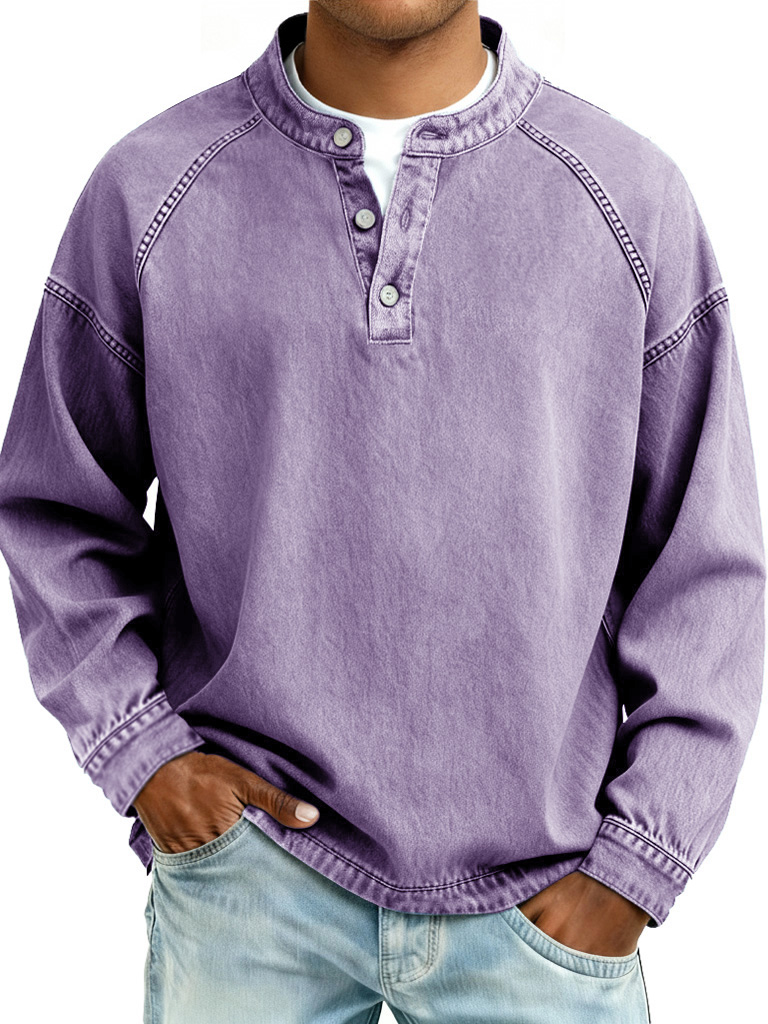 Men Can’t Get Enough of This Cozy Henley Shirt-Comfort & Reliable