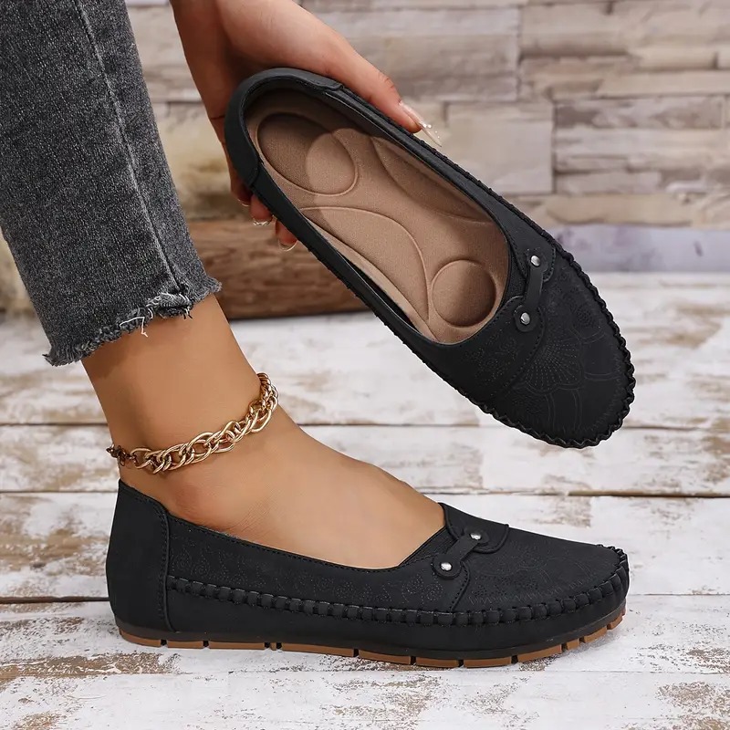 Women's Leather Soft-soled Non-slip Shoes-Comfort & Reliable