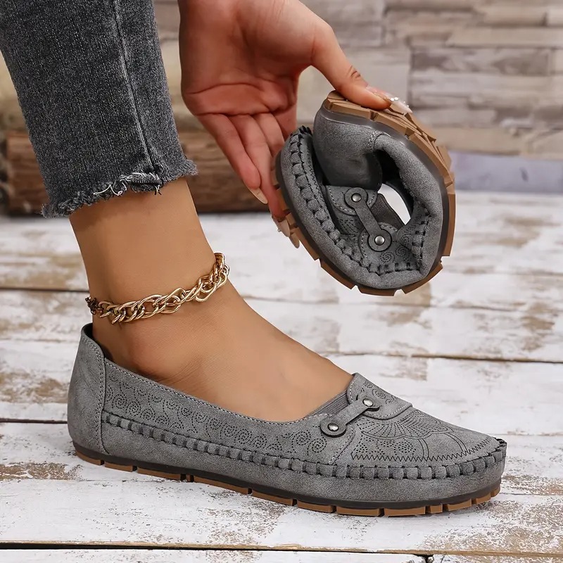 Women's Leather Soft-soled Non-slip Shoes-Comfort & Reliable