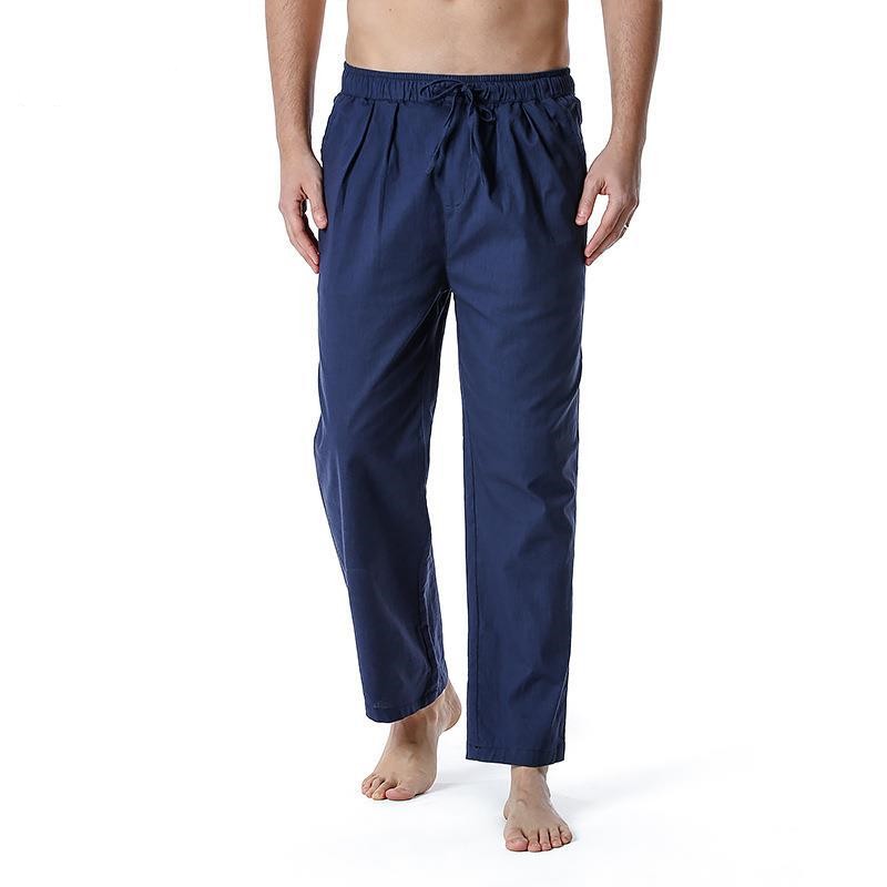 Men's cotton linen summer casual sports beach casual loose pants-Comfort & Reliable