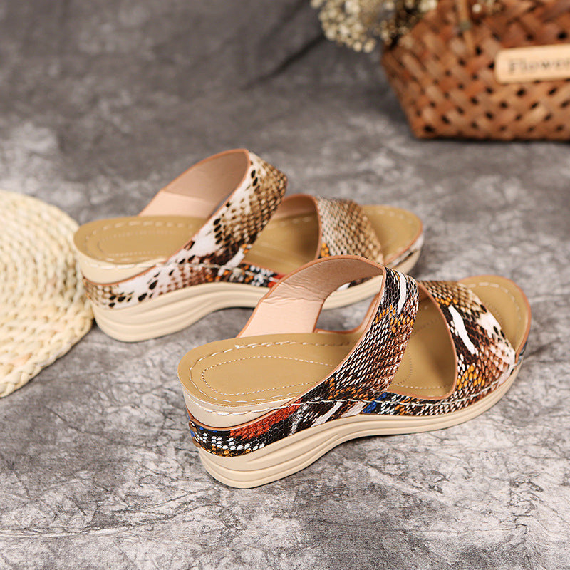 New Animal Print Women's Sandals-Comfort & Reliable