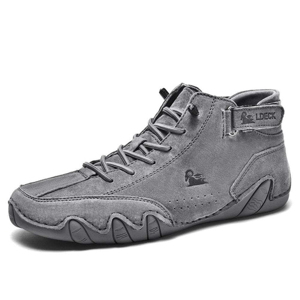 ⏰Promotion - 60% OFF🔥Barefoot Shoes Italian - Suede Velcro High Boots-Comfort & Reliable