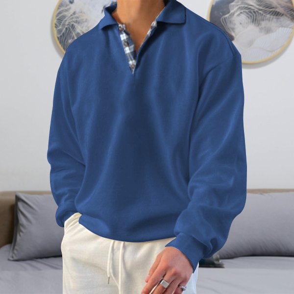 Gentleman Ocean Casual Cashmere Basic Sweater-Comfort & Reliable