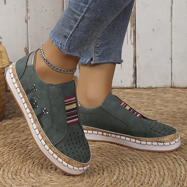 🔥LAST DAY 70% OFF - Women Comfortable Hollow Lightweight Low Top Slip On-Comfort & Reliable