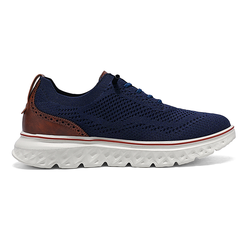 ⏰LAST DAY-70% OFF🛒Men's Hands Free Slip On Oxford Shoes – Ultra Comfortable knitted fabric shoes-Comfort & Reliable