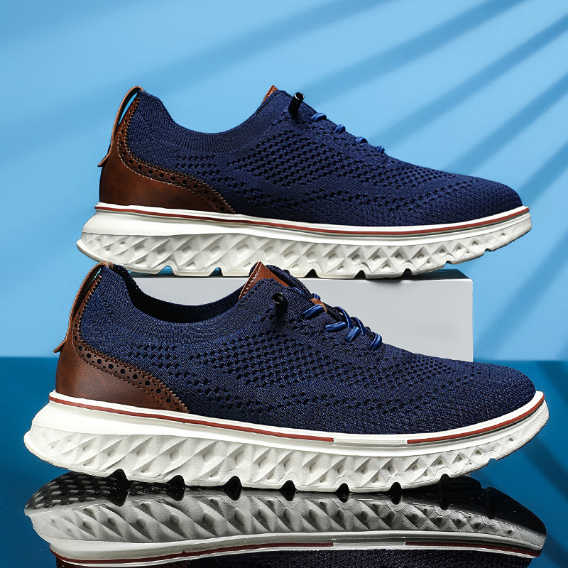 ⏰LAST DAY-70% OFF🛒Men's Hands Free Slip On Oxford Shoes – Ultra Comfortable knitted fabric shoes-Comfort & Reliable