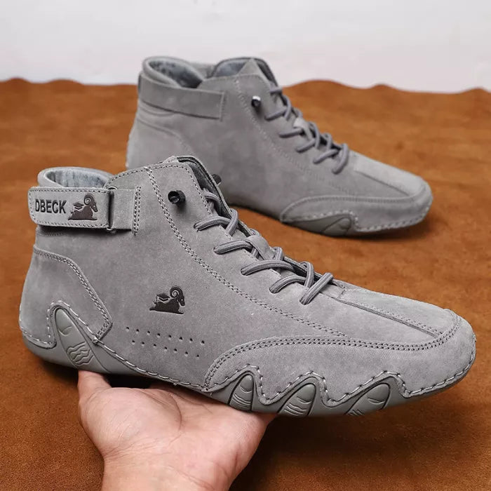 ⏰Promotion - 60% OFF🔥Barefoot Shoes Italian - Suede Velcro High Boots-Comfort & Reliable