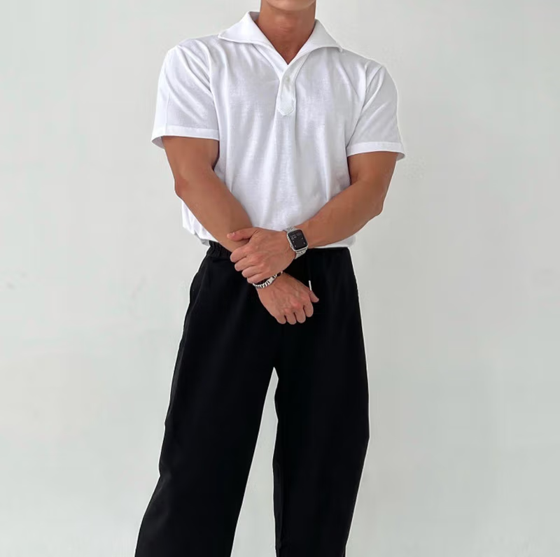 Gentlemans business Short Sleeve Fitness T Shirt-Comfort & Reliable