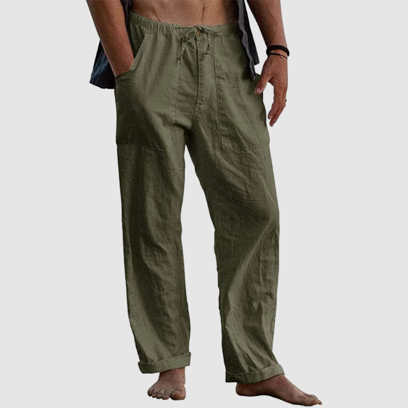 Men's linen beach casual loose-fitting pants-Comfort & Reliable