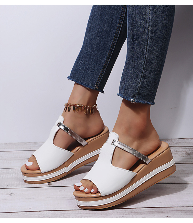 Women's Slip-on Casual Wedge Sandals-Comfort & Reliable