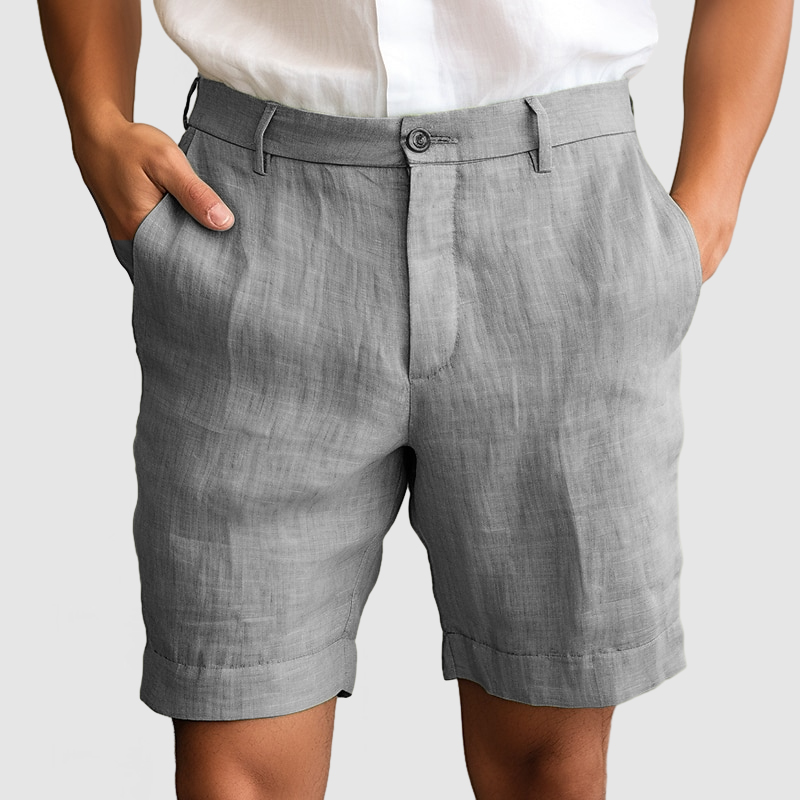 Gentleman's Casual Cotton Linen Shorts-Comfort & Reliable