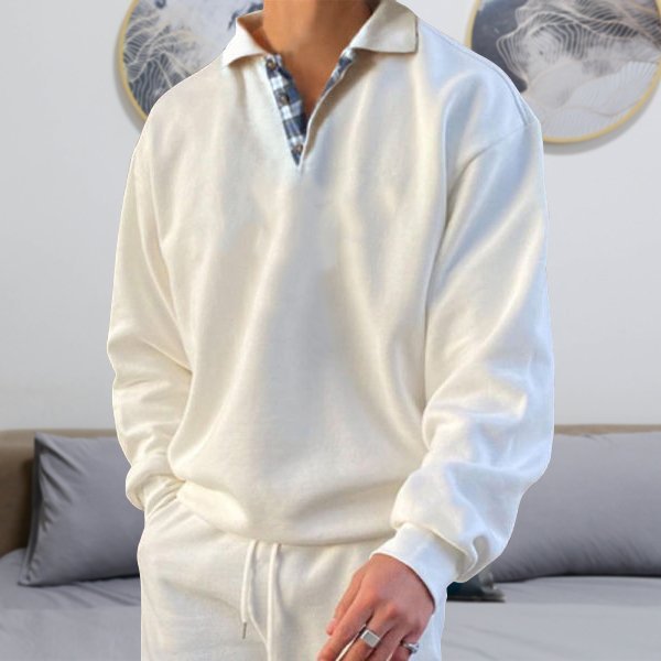 Gentleman Ocean Casual Cashmere Basic Sweater-Comfort & Reliable