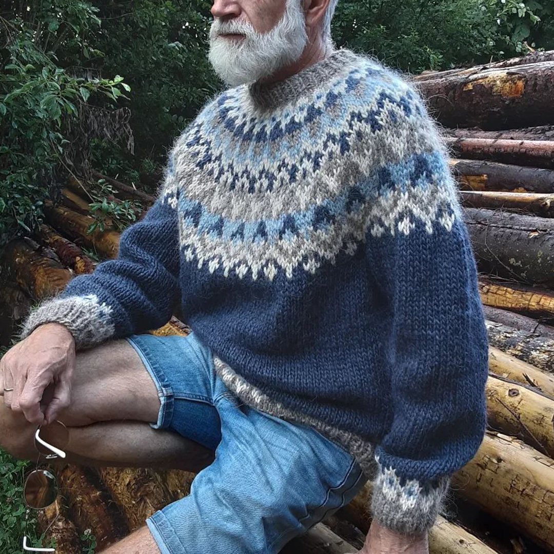 Men's Iceland Crew Neck Sweater-Comfort & Reliable