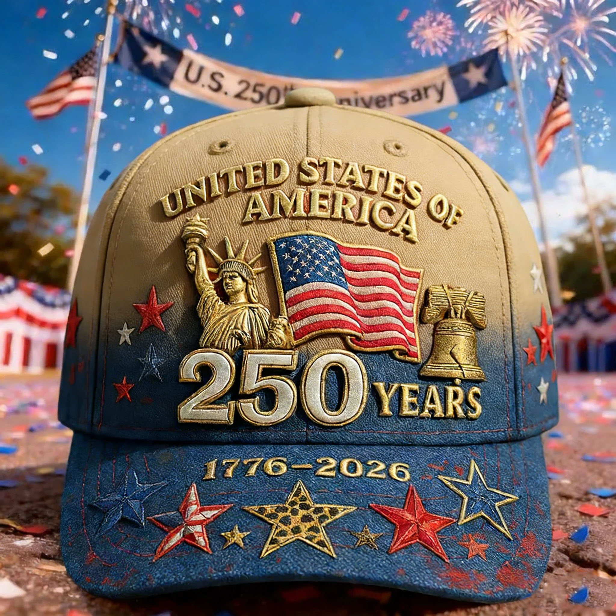The United States Of America 250th Anniversary Cap-Comfort & Reliable