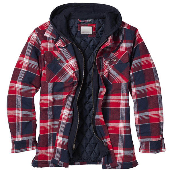 Outdoor Thick Plaid Windproof Casual Hoodie-Comfort & Reliable