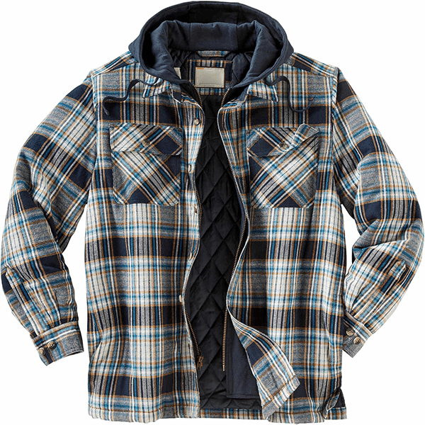 Outdoor Thick Plaid Windproof Casual Hoodie-Comfort & Reliable