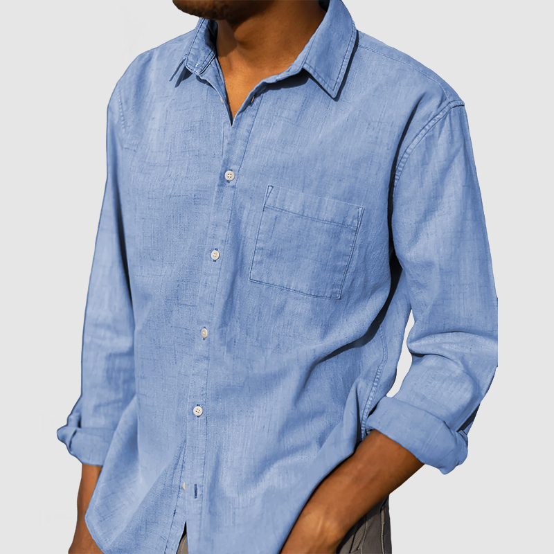 Men's Daily High Quality Cotton Linen Shirt-Comfort & Reliable