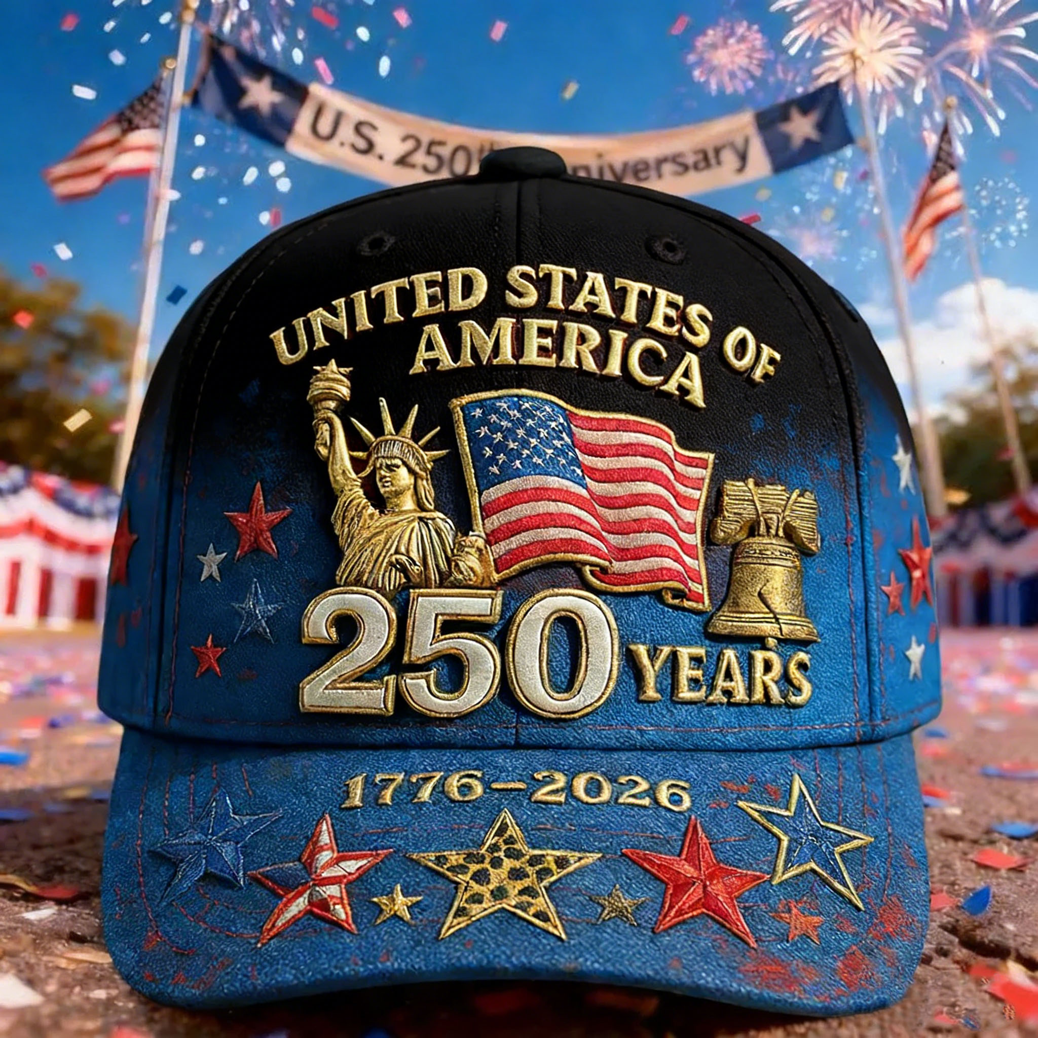 The United States Of America 250th Anniversary Cap-Comfort & Reliable