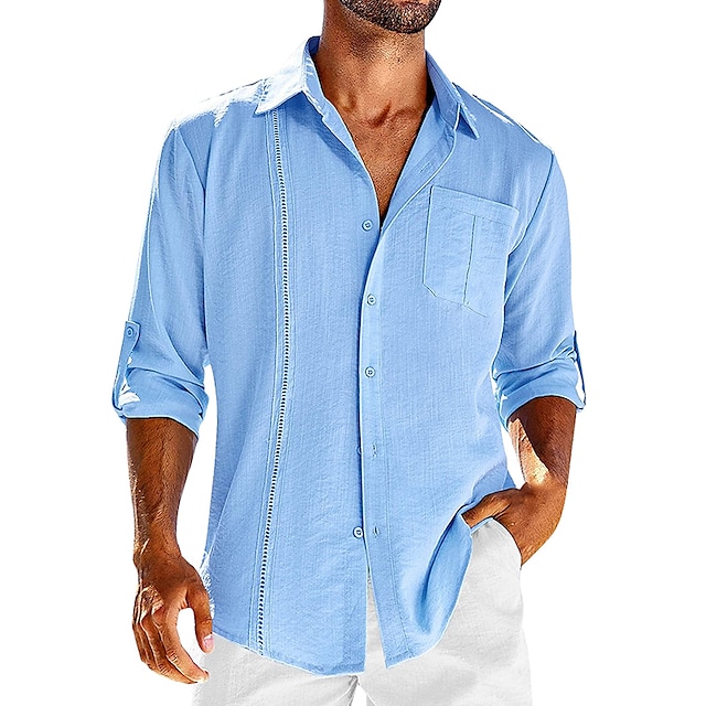 Solid Pocket Single Breasted Cardigan Cotton Hemp Long Sleeve Casual Shirt Top-Comfort & Reliable