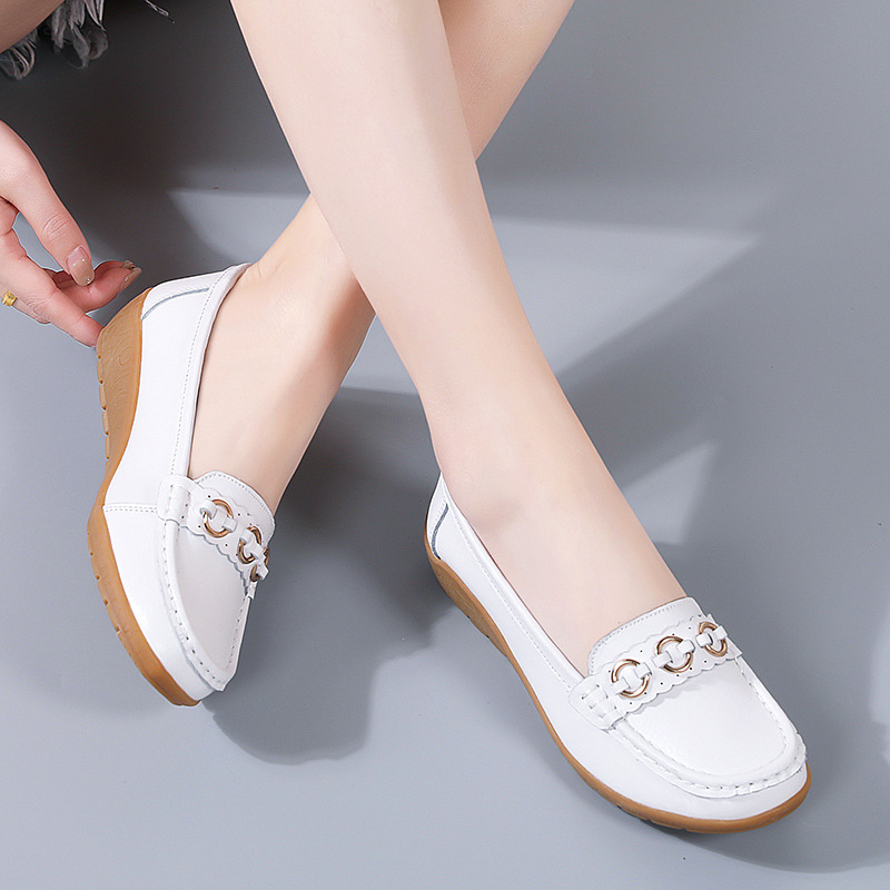 Women's Versatile Leather Lightweight Loafers