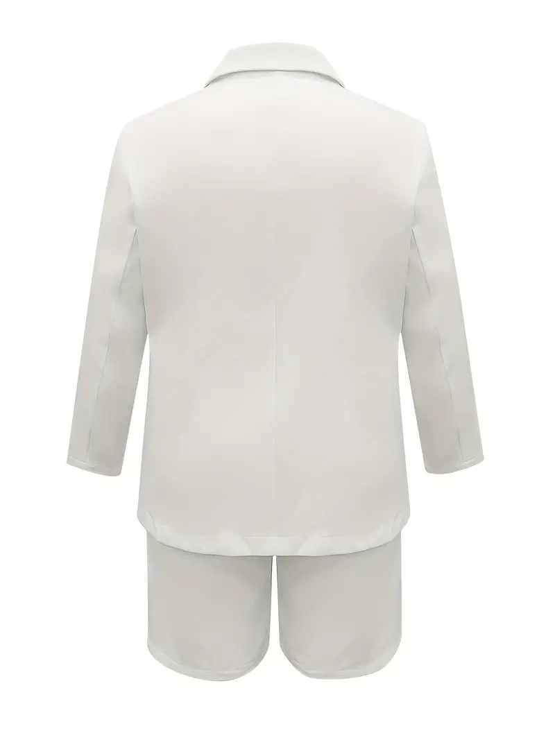Casual Long Sleeve Coat and Shorts Two-piece Set-Comfort & Reliable