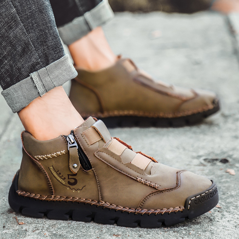 🔥LAST DAY 70% OFF🔥Men's genuine leather waterproof non-slip fashionable orthopedic shoes-Comfort & Reliable