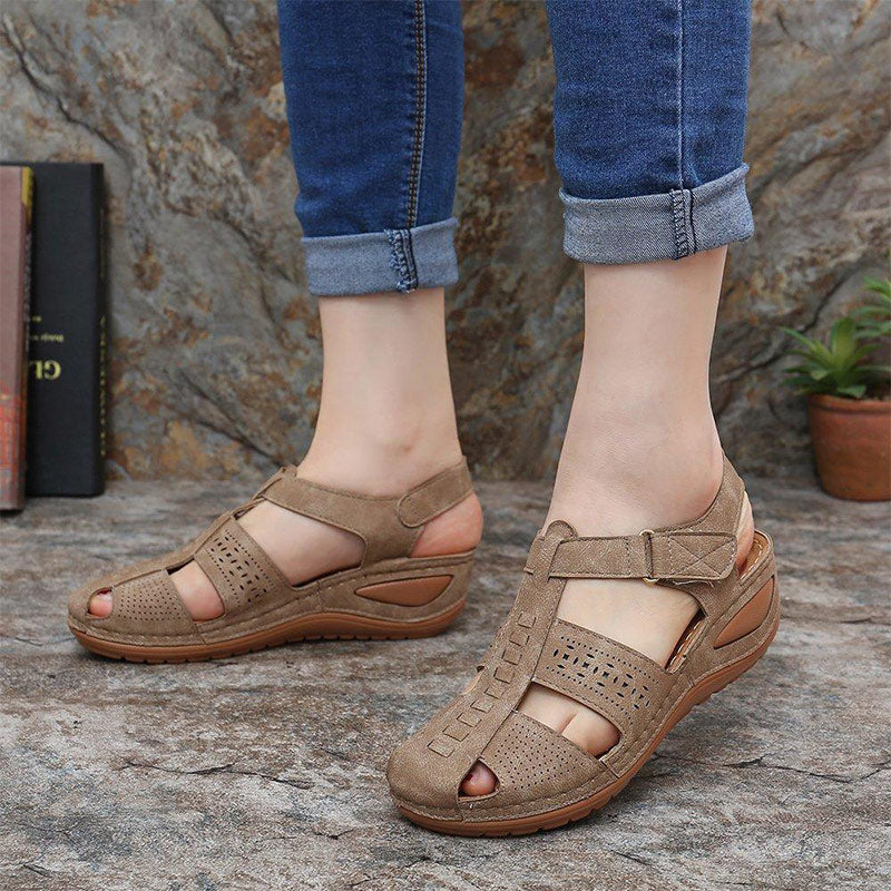 Women's Sandals Round Toe Wedge Sandals-Comfort & Reliable